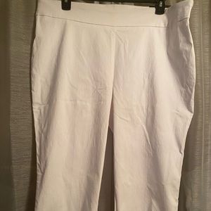 WORTHINGTON WOMENS CROP PANT WITH SIDE TIE ACCENT, White, Size 2X, NWT